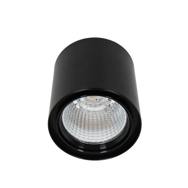 Surface mounted ceiling light Lux Luna Black 3800LM