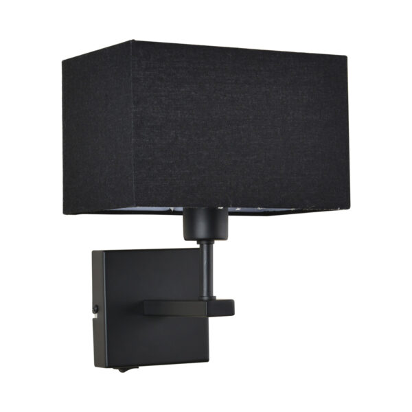 Bedside lamp Lux Norte – bedside lamps in matt black and steel