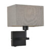 Bedside lamp Lux Norte – bedside lamps in matt black and steel