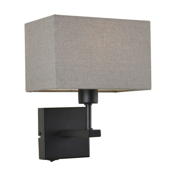 Bedside lamp Lux Norte – bedside lamps in matt black and steel