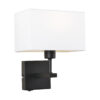 Bedside lamp Lux Norte – bedside lamps in matt black and steel