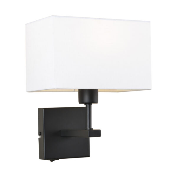 Bedside lamp Lux Norte – bedside lamps in matt black and steel