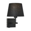 Bedside lamp Lux Norte – bedside lamps in matt black and steel