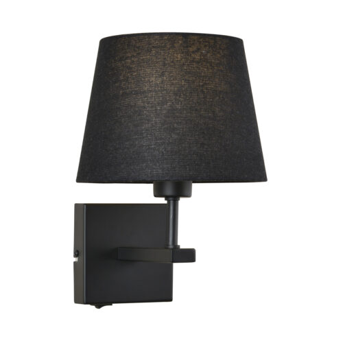 Bedside lamp Lux Norte – bedside lamps in matt black and steel