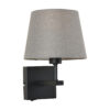 Bedside lamp Lux Norte – bedside lamps in matt black and steel
