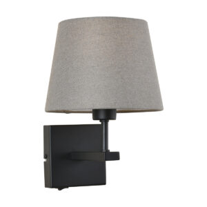 Bedside lamp Lux Norte – bedside lamps in matt black and steel