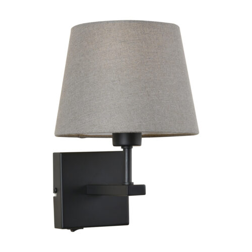Bedside lamp Lux Norte – bedside lamps in matt black and steel