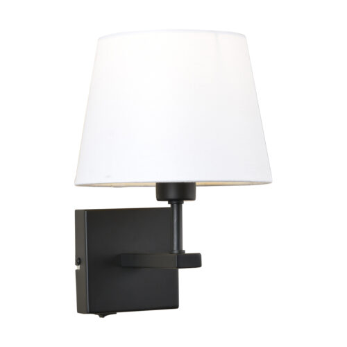 Bedside lamp Lux Norte – bedside lamps in matt black and steel