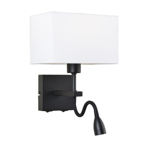 Bedside lamp Lux Norte – bedside lamps in matt black and steel