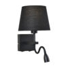 Bedside lamp Lux Norte – bedside lamps in matt black and steel