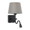 Bedside lamp Lux Norte – bedside lamps in matt black and steel
