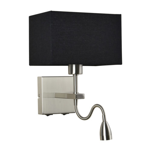 Bedside lamp Lux Norte – bedside lamps in nickel and steel