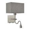 Bedside lamp Lux Norte – bedside lamps in nickel and steel