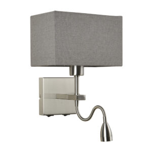Bedside lamp Lux Norte – bedside lamps in nickel and steel