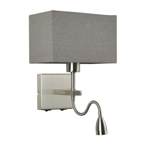 Bedside lamp Lux Norte – bedside lamps in nickel and steel