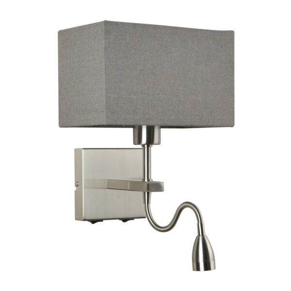 Bedside lamp Lux Norte – bedside lamps in nickel and steel