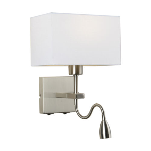 Bedside lamp Lux Norte 63w – bedside lamps in nickel and steel