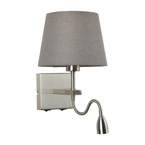 Bedside lamp Lux Norte – bedside lamps in nickel and steel
