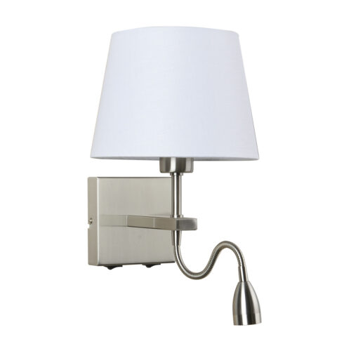Bedside lamp Lux Norte – bedside lamps in nickel and steel