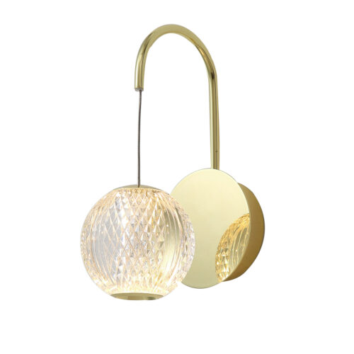 Wall lamp Lux Rosario 4.2w – LED wall lamp in gold and steel