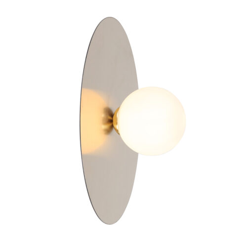 Wall lamp Lux Spoletto – LED wall lamp in gold and aluminium
