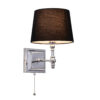 Wall lamp Lux Luno – LED wall lamp in black chrome