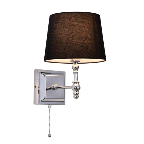 Wall lamp Lux Luno – LED wall lamp in black chrome
