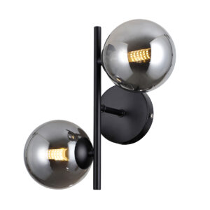 Wall lamp Lux Erimida – LED wall lamp in matt black and steel