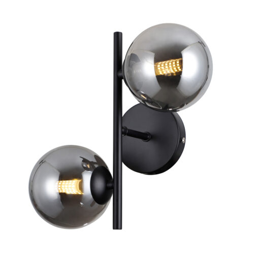Wall lamp Lux Erimida – LED wall lamp in matt black and steel