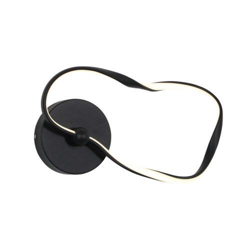 Wall lamp Lux Amaya – LED wall lamp in black and steel