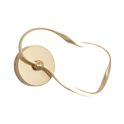 Wall lamp Lux Amaya – LED wall lamp in gold and steel