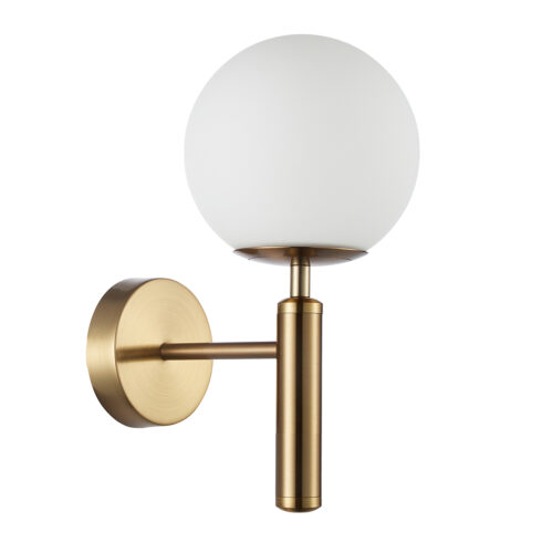 Wall lamp Lux Ravena – LED wall lamp in brass and steel