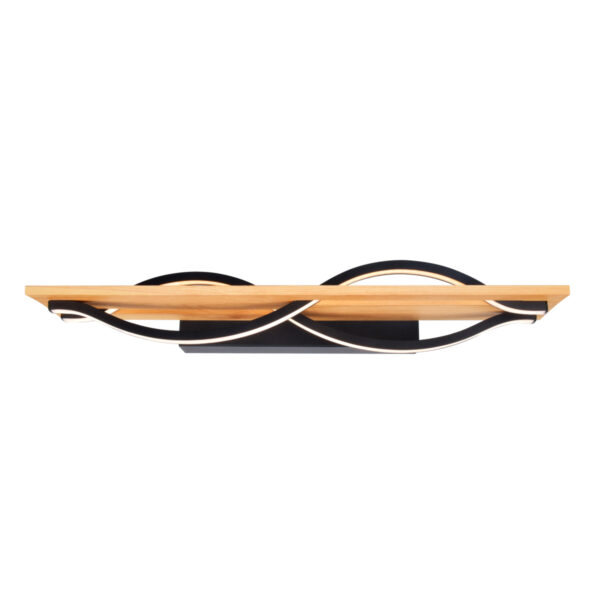 Wall lamp Lux Conato – LED wall lamp in sandblasted black and aluminum