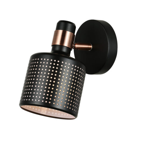 Wall lamp Lux Restenza – LED wall lamp in black and steel