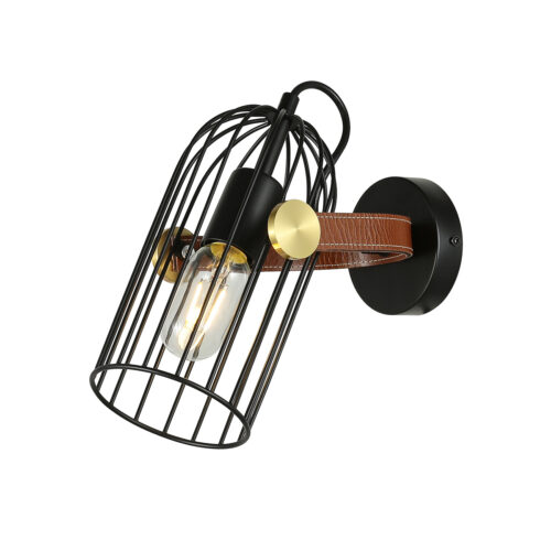Wall lamp Lux Antoin – LED wall lamp in black and steel
