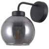 Wall lamp Lux Poggi – LED wall lamp in matt black and steel