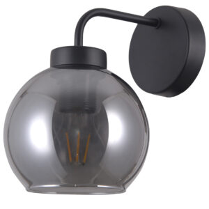 Wall lamp Lux Poggi – LED wall lamp in matt black and steel