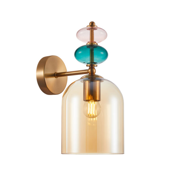 Wall lamp Lux Busco 40w – LED wall lamp in gold and steel