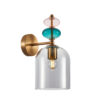 Wall lamp Lux Busco – LED wall lamp in gold and steel