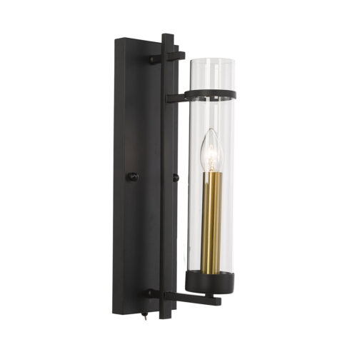 Wall lamp Lux Aspen – LED wall lamp in black and steel
