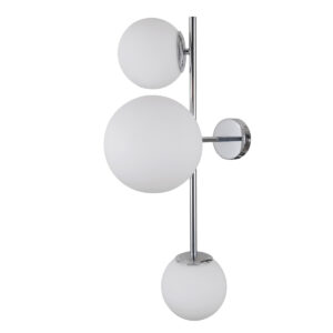 Wall lamp Lux Vailante – LED wall lamp in chrome and steel