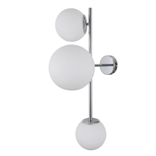 Wall lamp Lux Vailante – LED wall lamp in chrome and steel