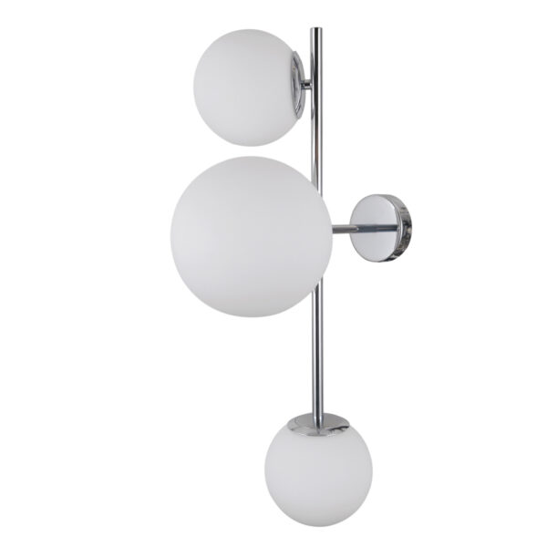 Wall lamp Lux Vailante – LED wall lamp in chrome and steel