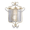 Wall lamp Lux Rinaldo – LED wall lamp in champagne gold and steel
