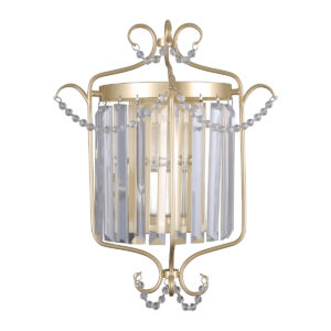 Wall lamp Lux Rinaldo – LED wall lamp in champagne gold and steel