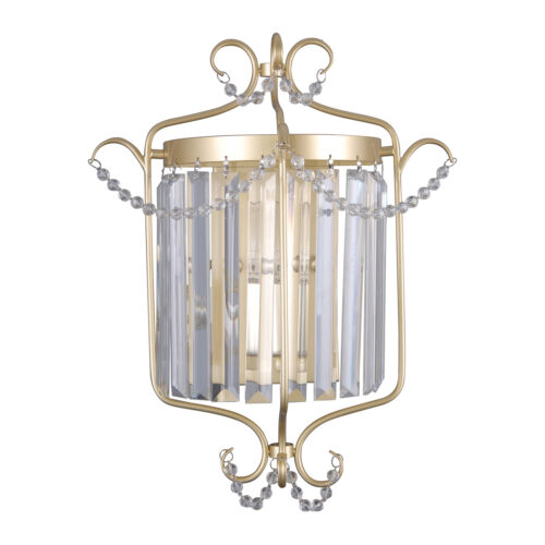 Wall lamp Lux Rinaldo – LED wall lamp in champagne gold and steel