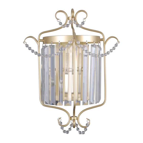 Wall lamp Lux Rinaldo – LED wall lamp in champagne gold and steel
