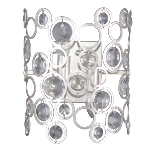 Wall lamp Lux Nardo – LED wall lamp in champagne silver and steel