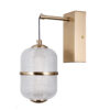 Wall lamp Lux Alani – LED wall lamp in gold and aluminum