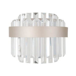 Wall lamp Lux Horna – LED wall lamp in champagne and steel